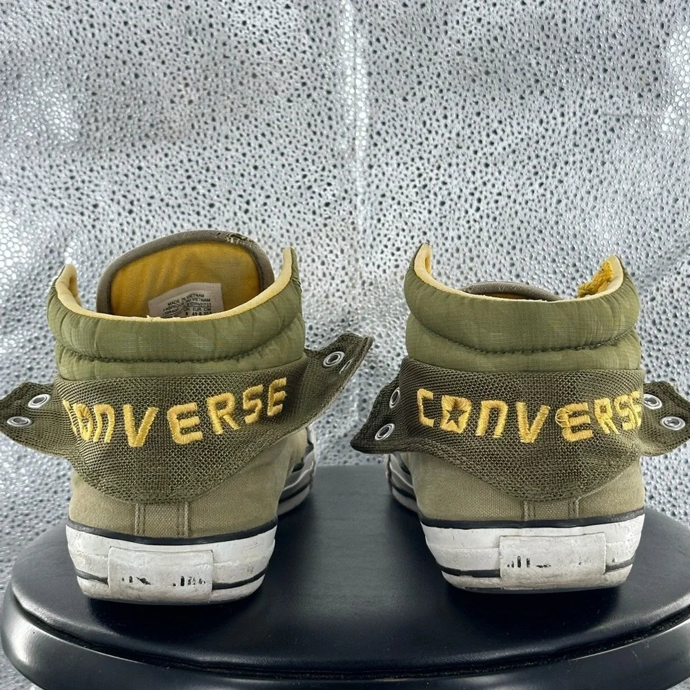 Converse Olive Green & Yellow Men’s High-Top Sneakers - Picture 2 of 2